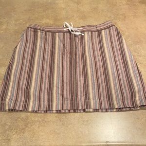 CJ Banks Multicolor Striped Skirt